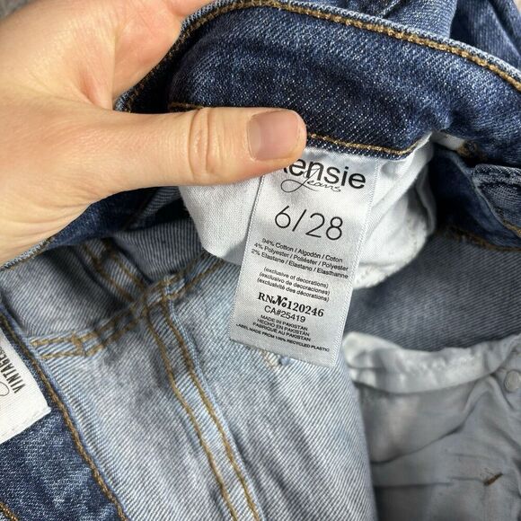 Kenzie Jeans Womens 6/28 Vintage Luxe The Slim Medium Wash Distressed Denim - Picture 6 of 10